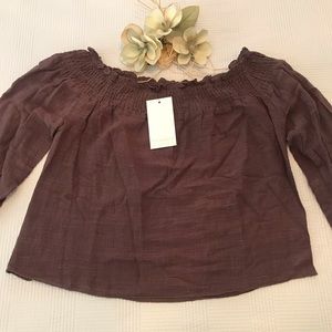 The Hanger brown blouse, size M